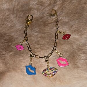 Colorful Lip Bag Charm